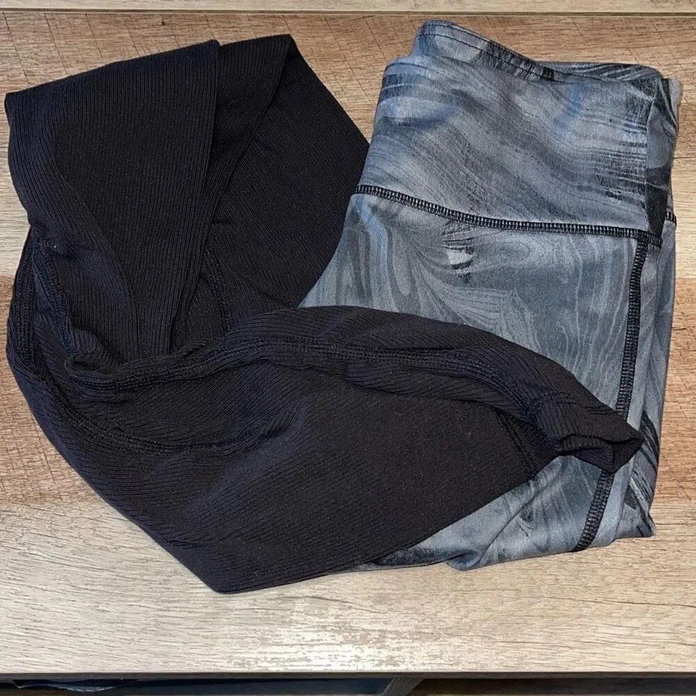 Alo Yoga Goddess‎ Scrunched Leggings Marble Black XXS